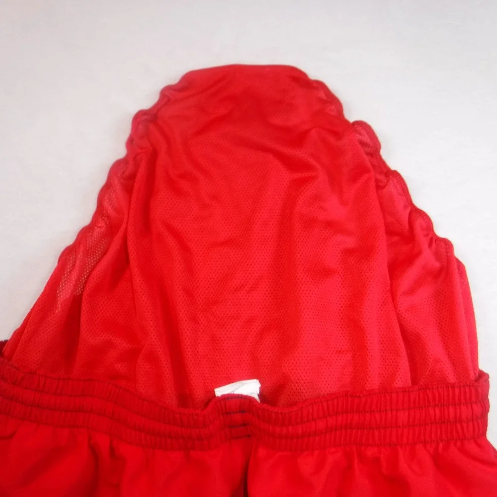 Nike Mens XL Swim Trunks Navy Blue Red White Mesh Lined Athletic Shorts NESSC602